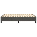 Boxspring sengeramme Mørkegrå 140x200 cm Fløjl
