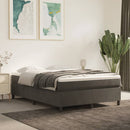 Boxspring sengeramme Mørkegrå 140x200 cm Fløjl