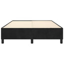 Boxspring sengeramme Sort 140x200 cm Fløjl