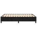 Boxspring sengeramme Sort 140x200 cm Fløjl