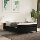 Boxspring sengeramme Sort 140x200 cm Fløjl