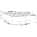 Boxspring sengeramme Mørkegrøn 140x200 cm Fløjl
