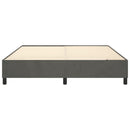 Boxspring sengeramme Mørkegrå 160x200 cm Fløjl