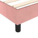 Boxspring sengeramme 160x200 cm fløjl pink