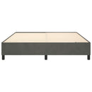 Boxspring sengeramme Mørkegrå 180x200 cm Fløjl