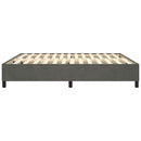 Boxspring sengeramme Mørkegrå 180x200 cm Fløjl