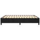 Boxspring sengeramme Sort 180x200 cm Fløjl