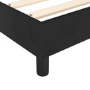 Boxspring sengeramme Sort 180x200 cm Fløjl