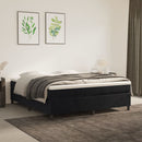 Boxspring sengeramme Sort 180x200 cm Fløjl