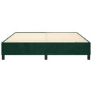 Boxspring sengeramme Mørkegrøn 180x200 cm Fløjl