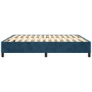 Boxspring sengeramme Mørkeblå 180x200 cm Fløjl