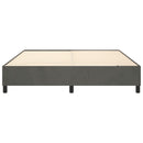 Boxspring sengeramme Mørkegrå 200x200 cm Fløjl