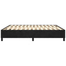 Boxspring sengeramme Sort 200x200 cm Fløjl