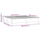 Boxspring sengeramme Mørkeblå 200x200 cm Fløjl
