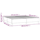 Boxspring sengeramme 200x200 cm fløjl pink