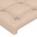 sengegavl Cappuccino 180x5x118/128 cm kunstlæder