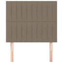 sengegavl Taupe 90x5x118/128 cm Stof
