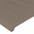 sengegavl Taupe 90x5x118/128 cm Stof
