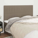 sengegavl taupe 180x5x118/128 cm stof