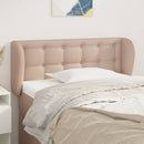 sengegavl med kanter 93x23x78/88 cm kunstlæder cappuccino