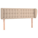 sengegavl med kanter 147x23x78/88 cm kunstlæder cappuccino