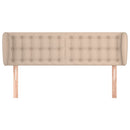 sengegavl med kanter 147x23x78/88 cm kunstlæder cappuccino