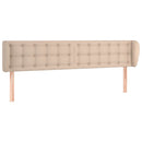 sengegavl med kanter 183x23x78/88 cm kunstlæder cappuccino