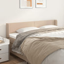 sengegavl med kanter 183x16x78/88 cm kunstlæder cappuccino
