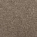sengegavl med kanter 163x16x78/88 cm stof gråbrun