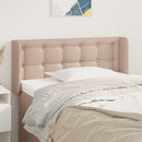 sengegavl med kanter 103x16x78/88 cm kunstlæder cappuccino
