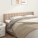 sengegavl med kanter 183x16x78/88 cm kunstlæder cappuccino