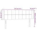sengegavl med LED-lys 147x16x78/88 cm fløjl mørkegrøn