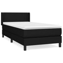 kontinentalseng med madras 90x200 cm stof sort