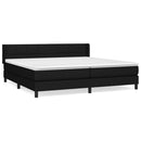 kontinentalseng med madras 200x200 cm stof sort