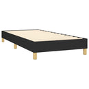 kontinentalseng med madras 90x200 cm stof sort