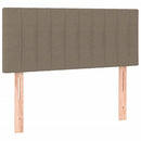 kontinentalseng med madras 80x200 cm stof gråbrun