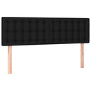kontinentalseng med madras 140x200 cm stof sort