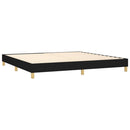kontinentalseng med madras 200x200 cm stof sort