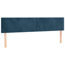 kontinentalseng med madras 200x200 cm fløjl mørkeblå