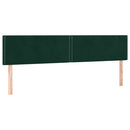 kontinentalseng med madras 200x200 cm fløjl mørkegrøn