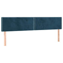 kontinentalseng med madras 200x200 cm fløjl mørkeblå