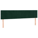 kontinentalseng med madras 200x200 cm fløjl mørkegrøn