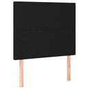 kontinentalseng med madras 100x200 cm stof sort