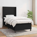 kontinentalseng med madras 100x200 cm stof sort