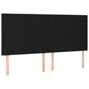 kontinentalseng med madras 200x200 cm stof sort