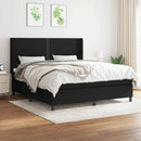 kontinentalseng med madras 180x200 cm stof sort