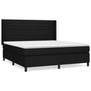 kontinentalseng med madras 180x200 cm stof sort