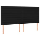 kontinentalseng med madras 200x200 cm stof sort