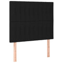 kontinentalseng med madras 80x200 cm stof sort