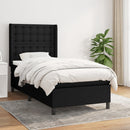 kontinentalseng med madras 80x200 cm stof sort